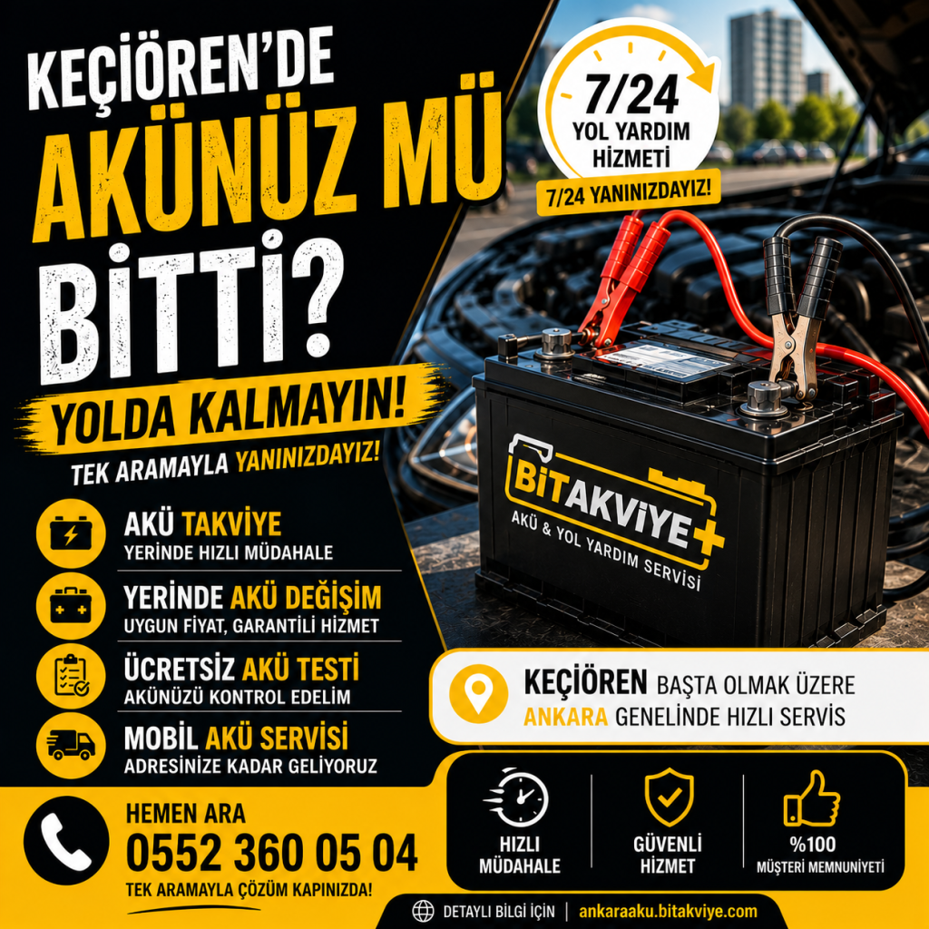 Keçiören Acil Akü Yol Yardım
