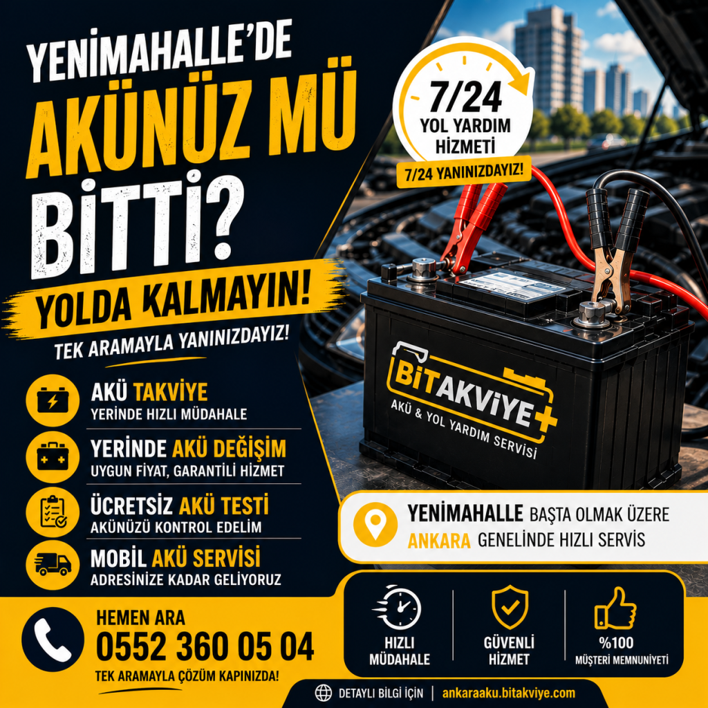 Yenimahalle Acil Akü Yol Yardım