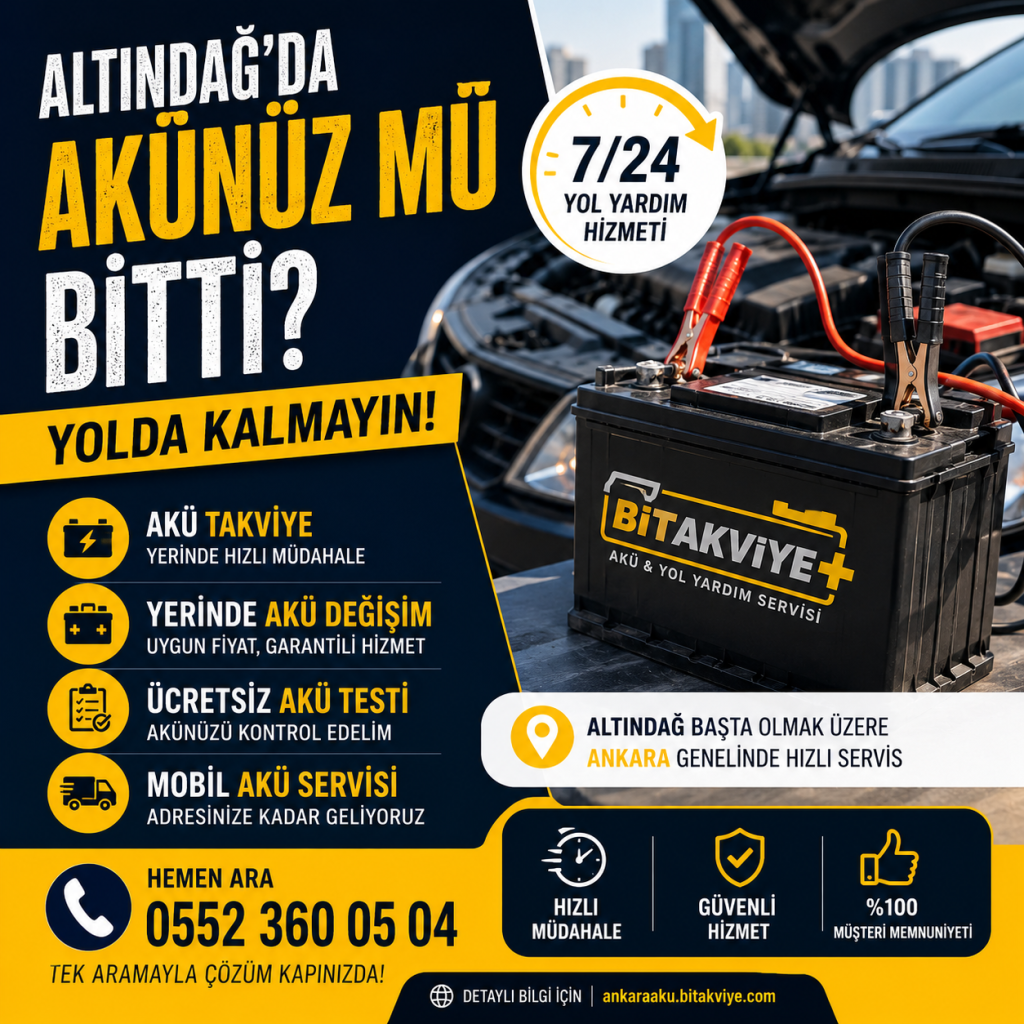 Altındağ Acil Akü Yol Yardım