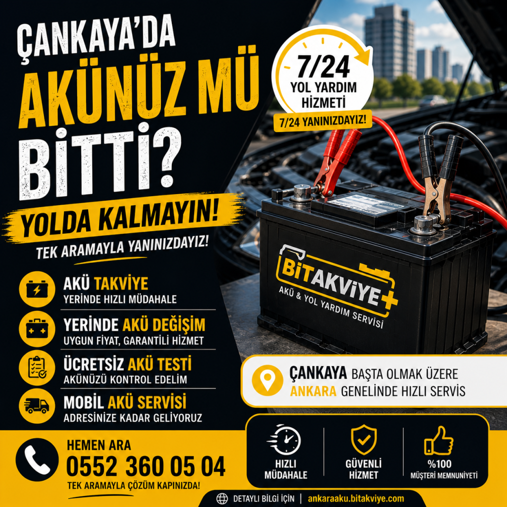 Çankaya Acil Akü Yol Yardım