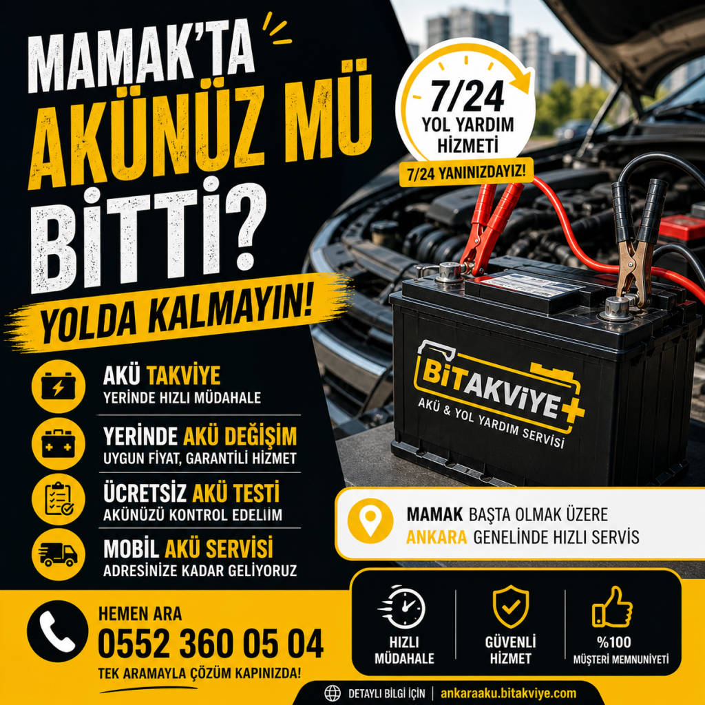 Mamak Acil Akü Yol Yardım